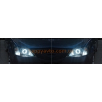 Фары тюнинг Dacia/Renault Logan 2006-2009 с линзами G5 и ангельскими глазками